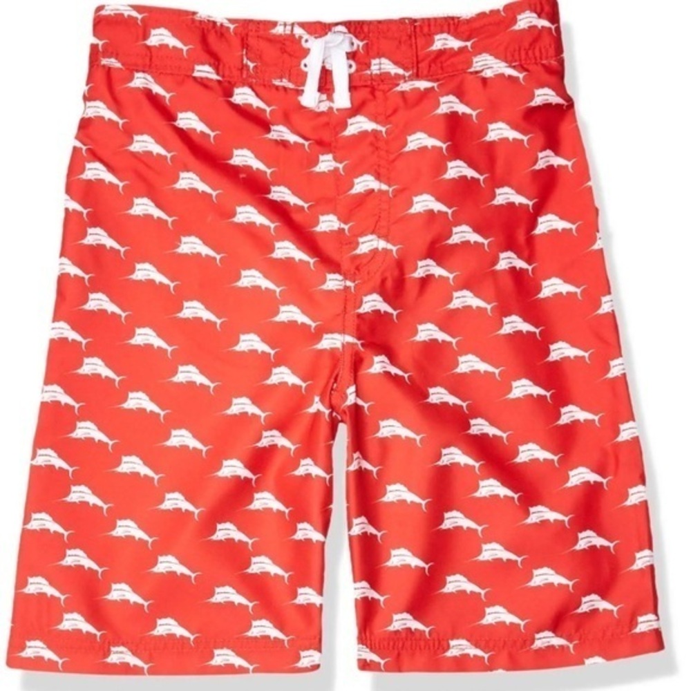 Tommy Bahama Boys Red Marlin Swim Trunks Shorts Boy’s XL